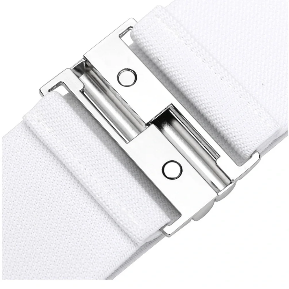 White Elastic Stretch Belt!